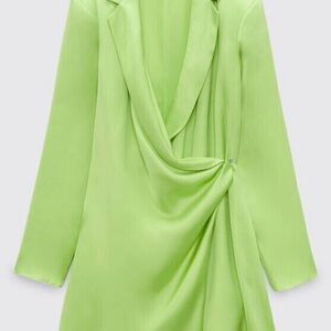 Zara Lime Green Mini Dress